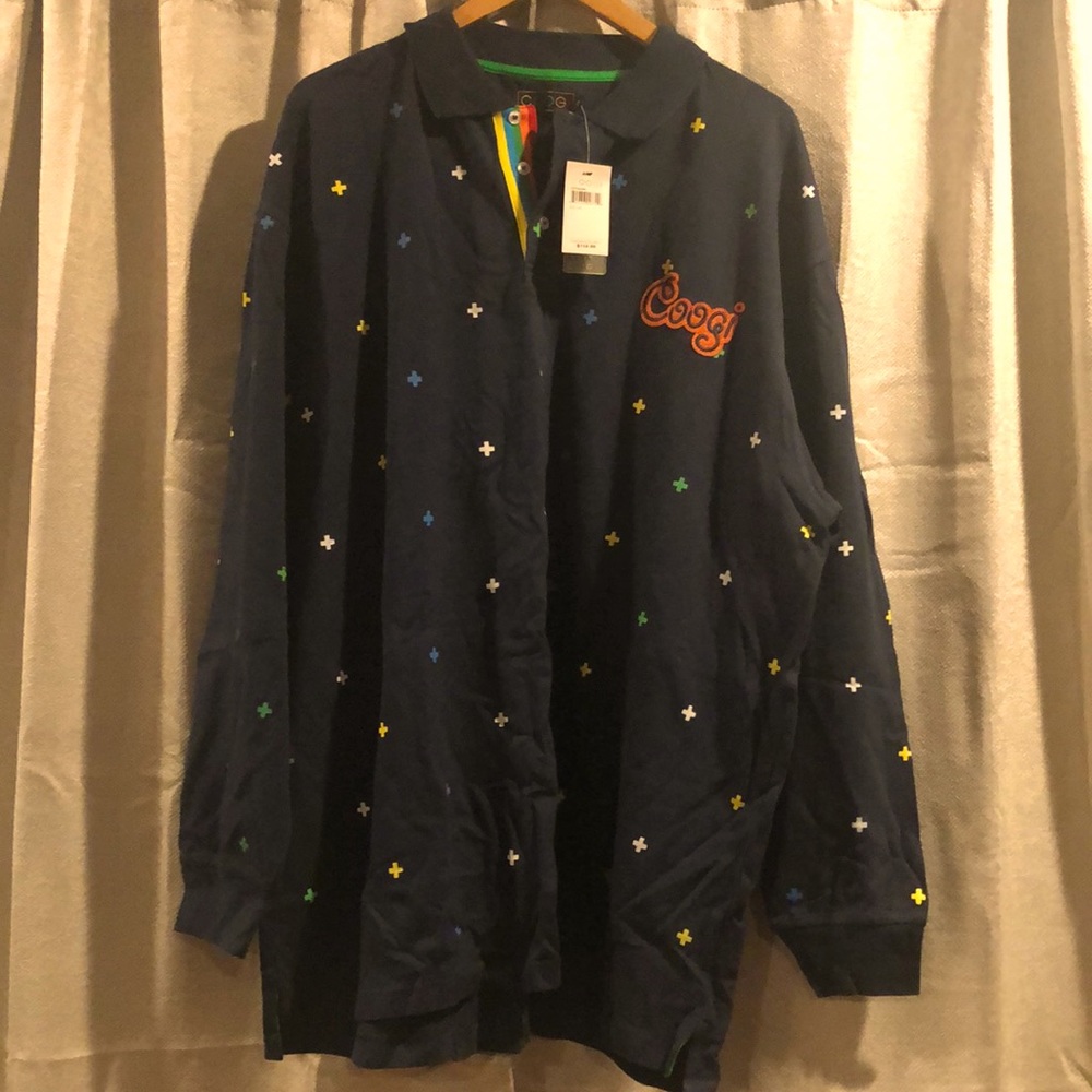 Navy blue long sleeves.